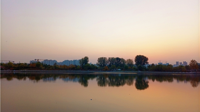蘆花白，秋水寒